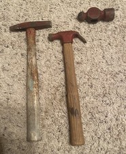 Antique Matco Tools Red Set Of 3 Pick Hammer Ball-peen Hammer. Antique Matco Tools Red Set Of 3 Pick Hammer Ball-peen Hammer.