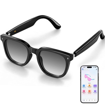 Smart Bluetooth Glasses for Men Women, Ai Smart Glasses with Open-Ear Audio, ...