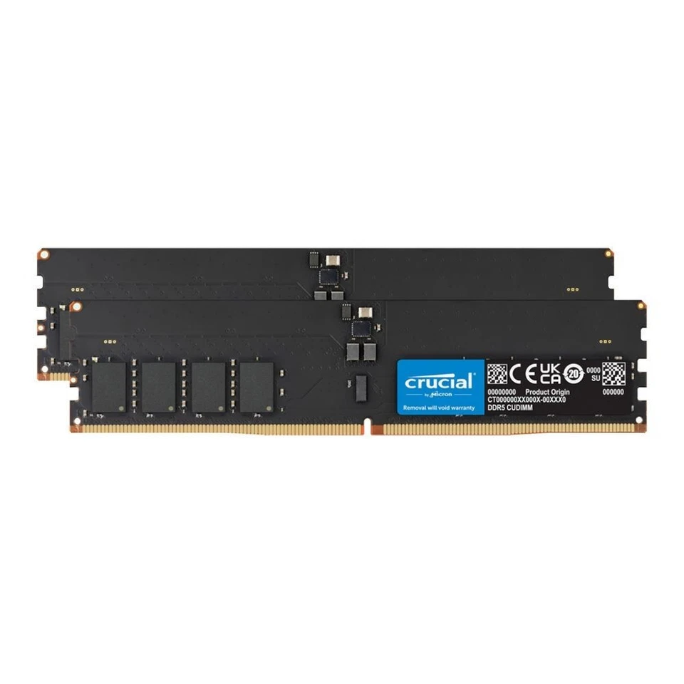 Crucial 128GB Kit (2x64GB) DDR5 RAM 6400MHz CL52 Desktop Memory CT2K64G64C52CU5 - Image 3 of 3