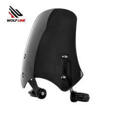 WOLFLINE Windshield for Harley Davidson Dyna Softail Aerodynamic Wind Deflector