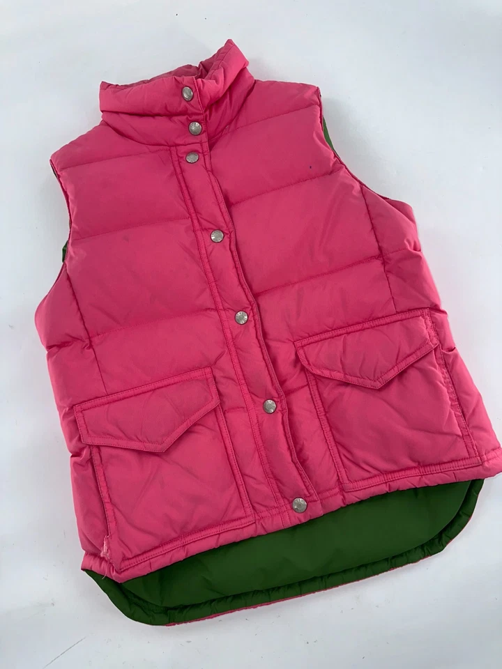 J. Crew Full Zip Puffer Vest Women’s XS Pink 100% Nylon YGI B5-9 - Image 3 of 4