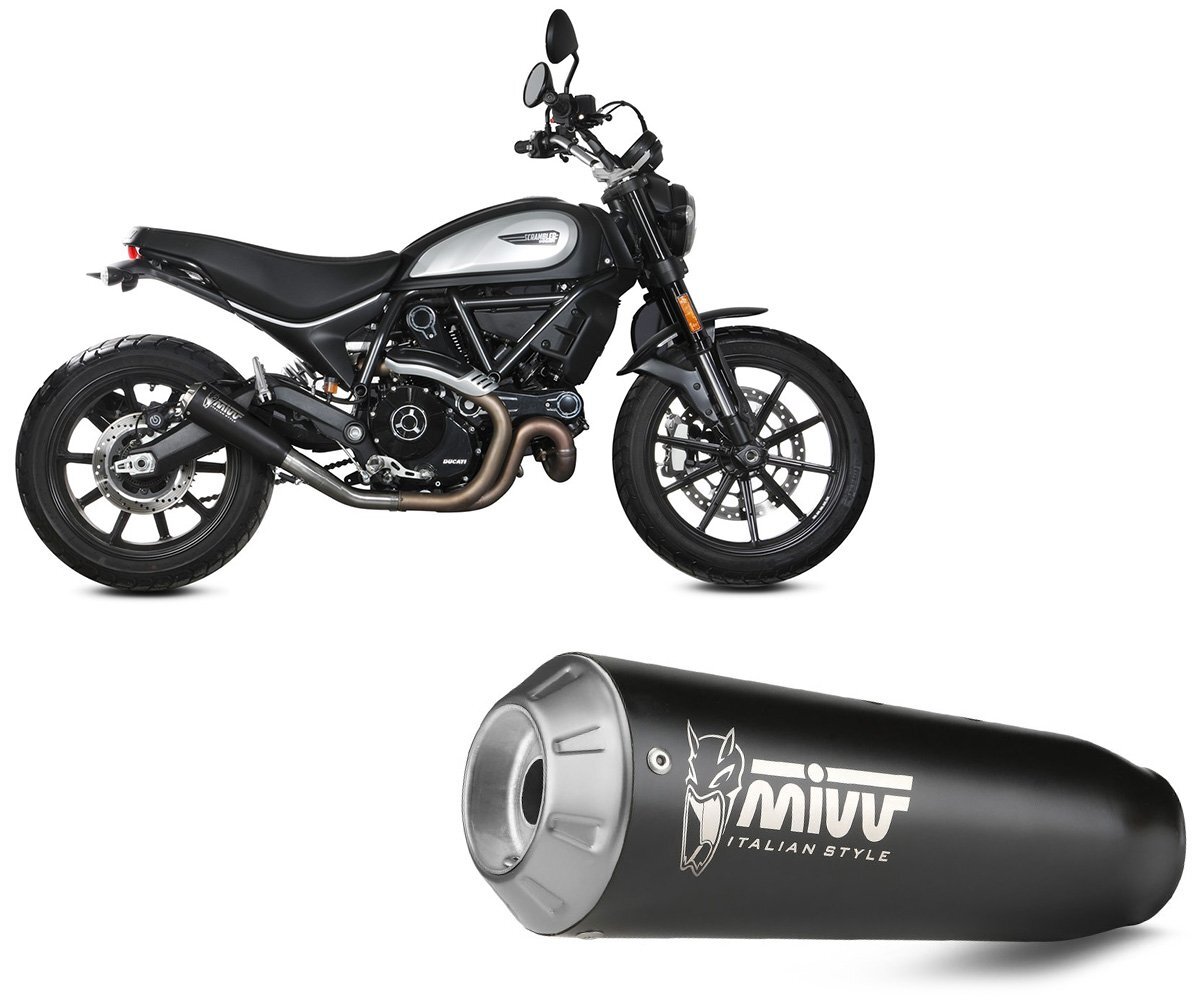 Exhaust Silencer MIVV X-M1 S Black DUCATI SCRAMBLER 800 ICON /DARK 2021 > 2022