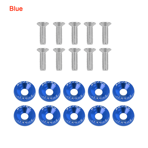 10 x M6 6mm Body Fairing Bolts Fastener Clips Screw Set Universal Fit Scooter - Picture 8 of 16