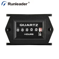 AC/DC 8V 12/24V 36V 48V 60/80V Digital Hour Meter For Snowmobile Motorcycle ATV