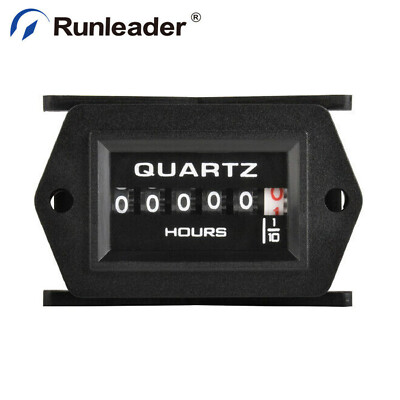 AC/DC 8V 12/24V 36V 48V 60/80V Digital Hour Meter For Snowmobile Motorcycle ATV