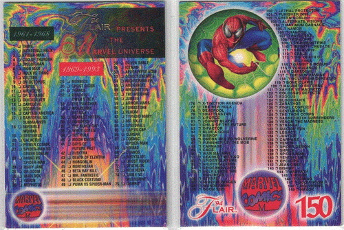 1994 Marvel Fleer Flair Comic Cards Mt/Nr-Mint Condition Part 2 Between #76-150 - Picture 66 of 66
