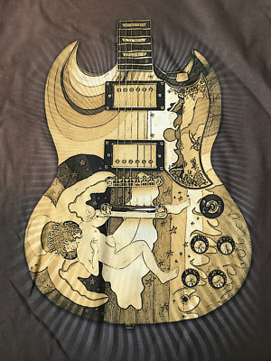 ERIC CLAPTON 2010 NORTH AMERICA TOUR ''FOOL GUITAR'' T-SHIRT ARTIST'S SERIES