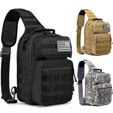 Tactical Sling Bag Backpack Military Rover Shoulder Pack EDC Crossbody Chest Bag