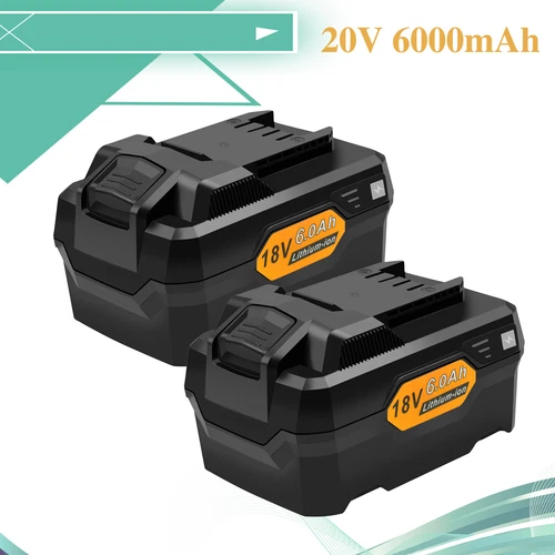 2x Batterie Li-ion 6Ah 20V pour Parkside PAP 20 B1,PAP 20 B3,PAPS 204 A1,PAPS 208 A1