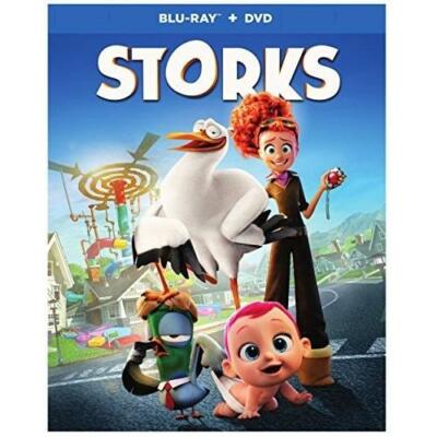 Storks (Blu-ray/DVD, 2016) NEW