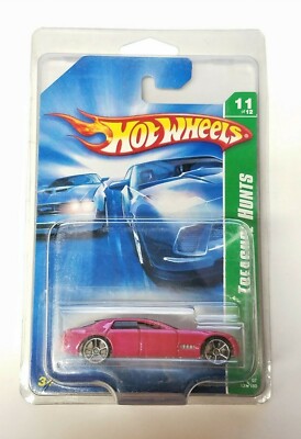 Hot Wheels 2007 Treasure Hunt Cadillac V16 Pink Car #11/12  In Protector   C6