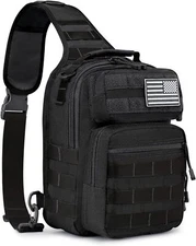 Tactical Sling Bag Backpack Military Shoulder Sling Pack Molle EDC Crossbody Bag