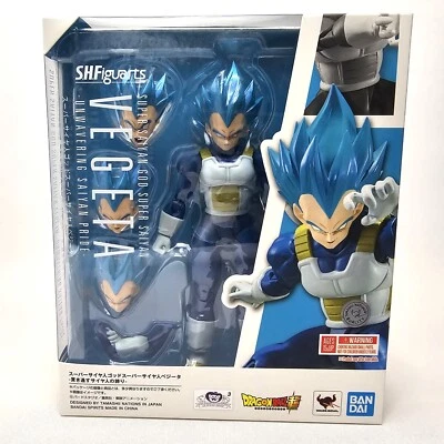 S.H.FIGUARTS Super Saiyan God Vegeta Blue - Dragon Ball Action Figure - S.H. Figuarts Bandai
