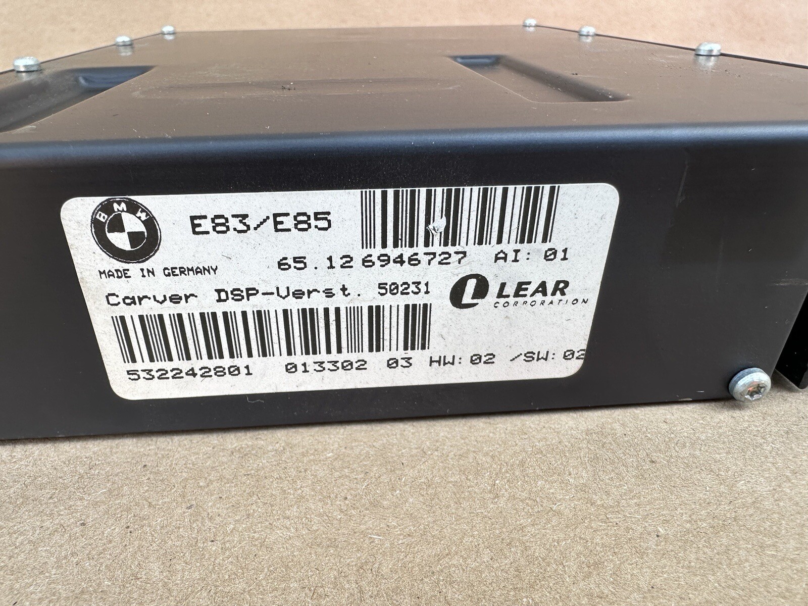 2003-2008 BMW E85 86 Z4 OEM Audio HIGH Power Lear Stereo Amplifier 
