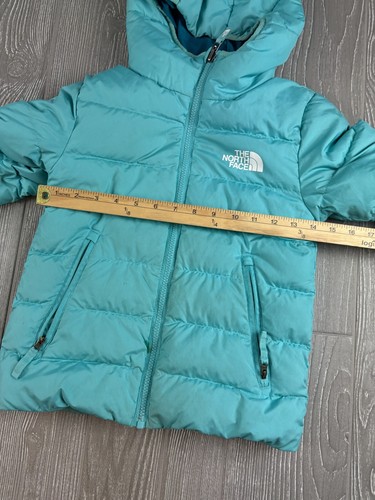 The North Face Girls' Reversible North Down Jacket Size Small 7/8 Teal - Picture 6 of 12