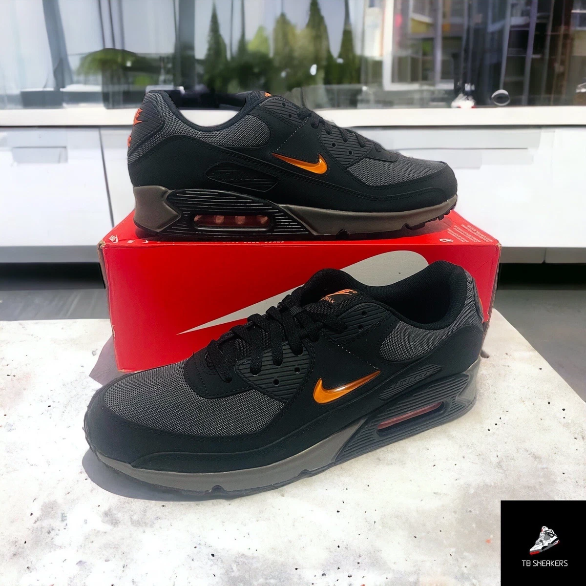 Nike Air Max 90 Jewel - Black Safety Orange for Sale