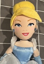 Disney Cinderella Plush Doll Blue Dress Stuffed Doll Soft Toy