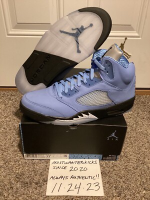 靴 NIKE AIRJORDAN 5 UNC 27.5 Air Jordan 5, UNC – Impossible Kicks