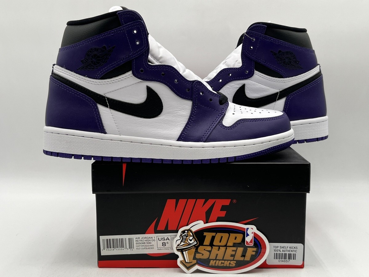 DS NEW NIKE AIR Jordan 1 Retro OG High Court Purple 2.0 Size DS NEW NIKE AIR Jordan 1 Retro OG High Court Purple 2.0 Size