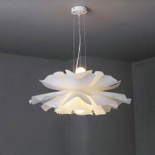 Lampadario a fiore bianco Dimmerabile Lampada a sospensione moderna a LED Lampad