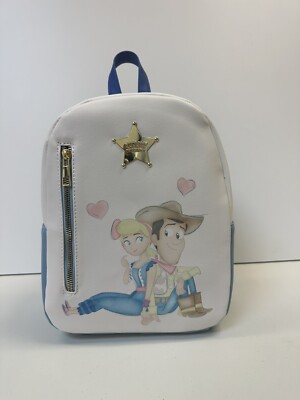 bo peep mini backpack Loungefly x Pixar Toy Story Cosplay this backpack adds a fun and whimsical element to your ensemble Disney Pixar Toy Story Woody
