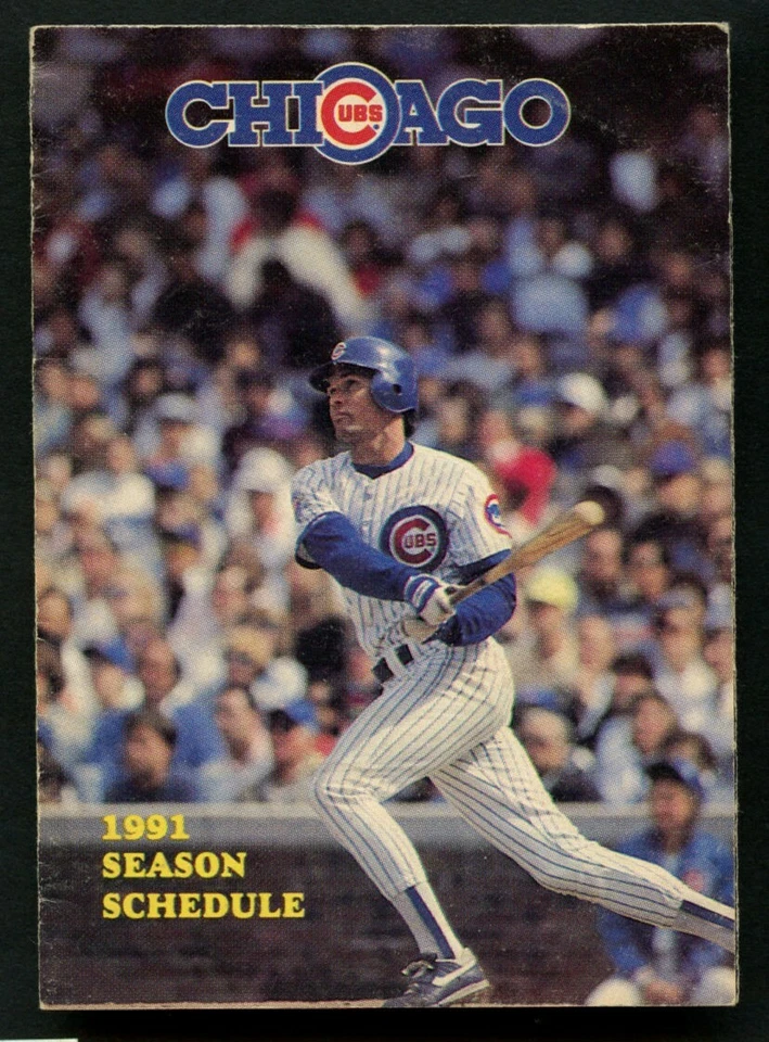 Ron Cey & Andy Pafko signed autograph auto 1991 Chicago Cubs Pocket Schedule - Image 2 of 4