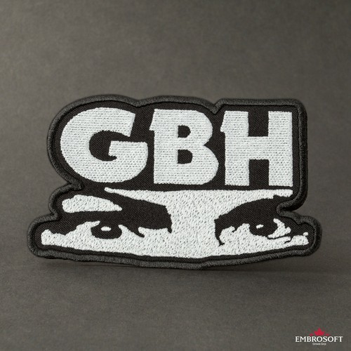 Charged GBH Logo Patch - Charles Manson Eyes - G.B.H. Band
