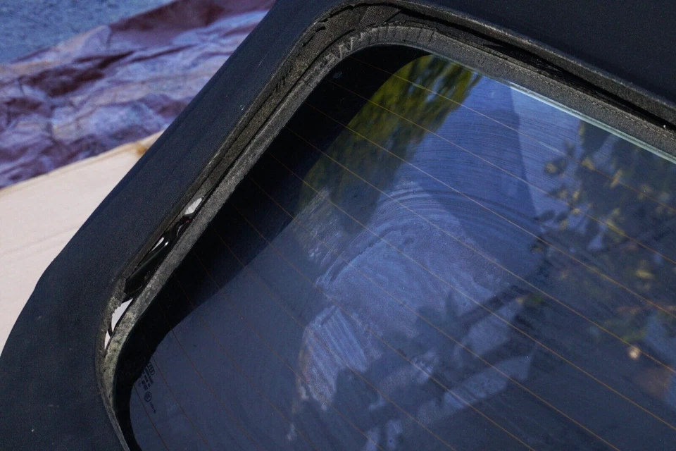 Cubierta de techo blanda convertible negra Audi A5 8F 2010-2016 con bisagra de vidrio OEM Foto 3 de 4