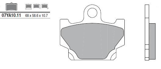 Kit plaquettes de frein avant Brembo premium pour custom Yamaha XV 240 Virago