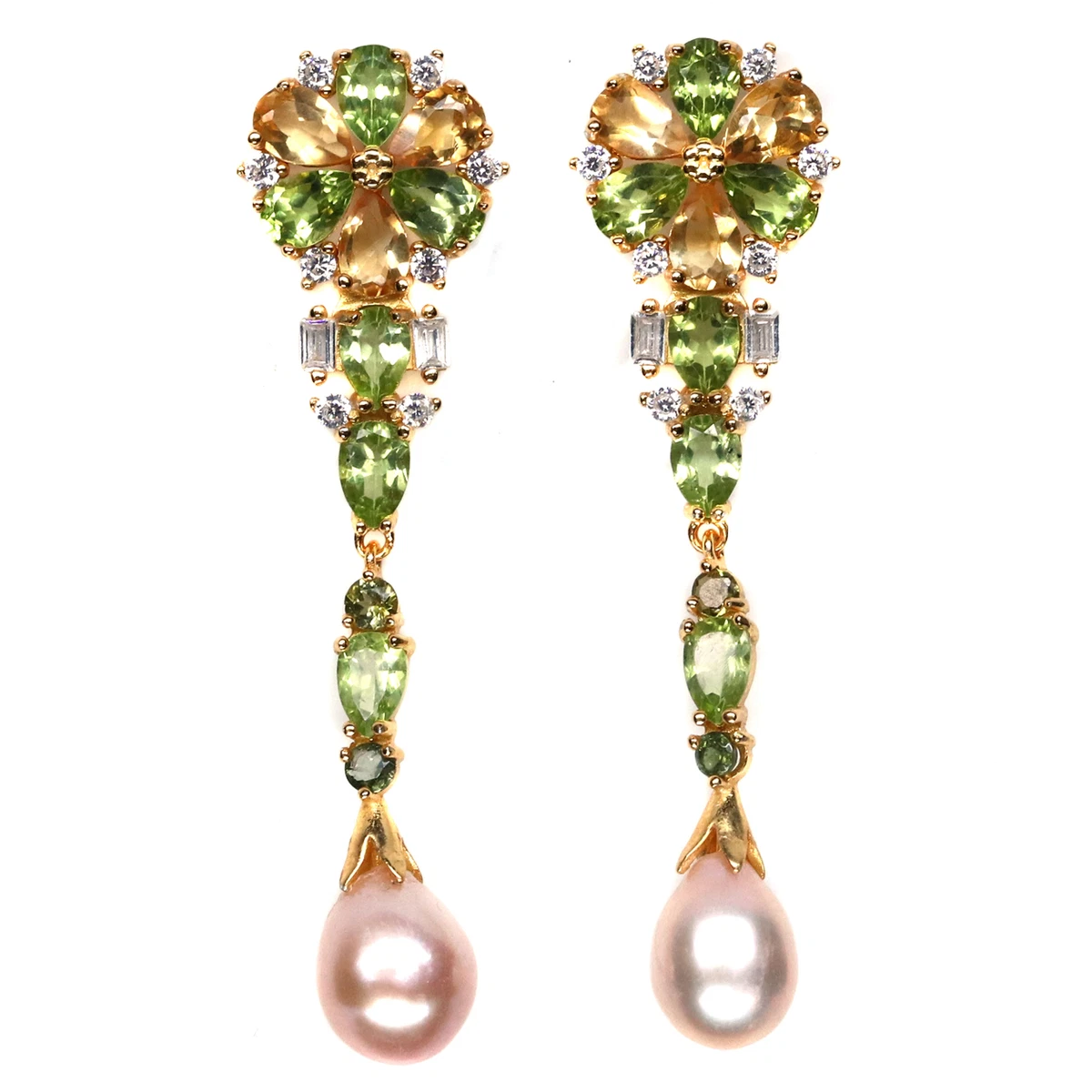 Peach colored earrings shop