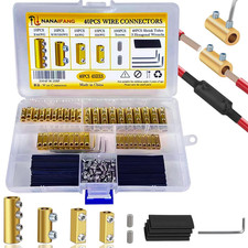 40 Pcs 2 4 6 8 10 12AWG Wire Connectors Quick Wiring Connection Terminal Circuit