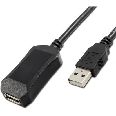 4XEM 15ft 5M USB2 Active Cable Extension Triple Shielding Clear