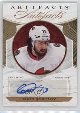 2022-23 Upper Deck Artifacts Auto Facts Egor Sokolov #AF-ES Auto 0b5