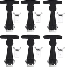 6 PCS Rubber Flexible Hasp T-Handle Draw Latches