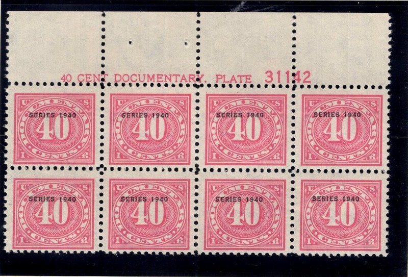 U.S. - R273 - Plate Number Block of 8 -  Very Fine - Never Hinged
