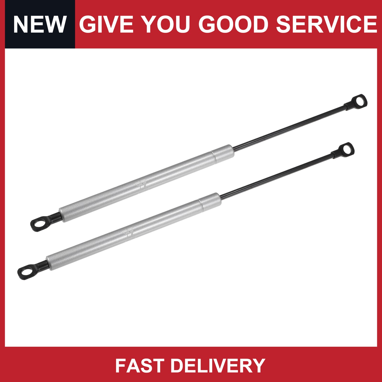 2Pcs 15inch 60Ib/265N Silver Tone Lift Supports Struts Shock Gas Spring for RV