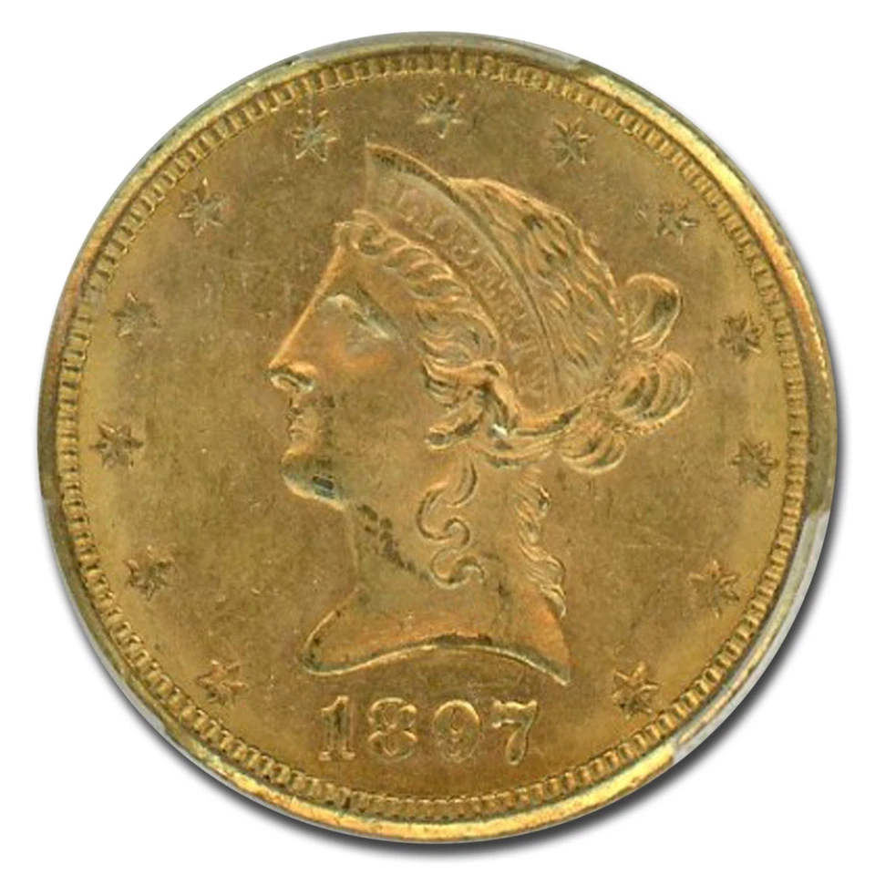1897-O $10 Liberty Gold Eagle MS-61 PCGS - Image 2 of 3