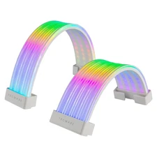 Flex RGB, PSU Extension Cable Cover Kit, Light Up LED Strip Set for GPU and M...