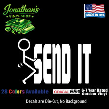 Fing Send It Sticker Decal Vinyl Die Cut Sticker Car Truck Suv Racecar Window Fing Send It Sticker Decal Vinyl Die Cut Sticker Car Truck Suv Racecar Window