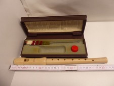 Alte Blockflöte Moeck "Sopran Schulblockflöte" Modell 120 mit Box