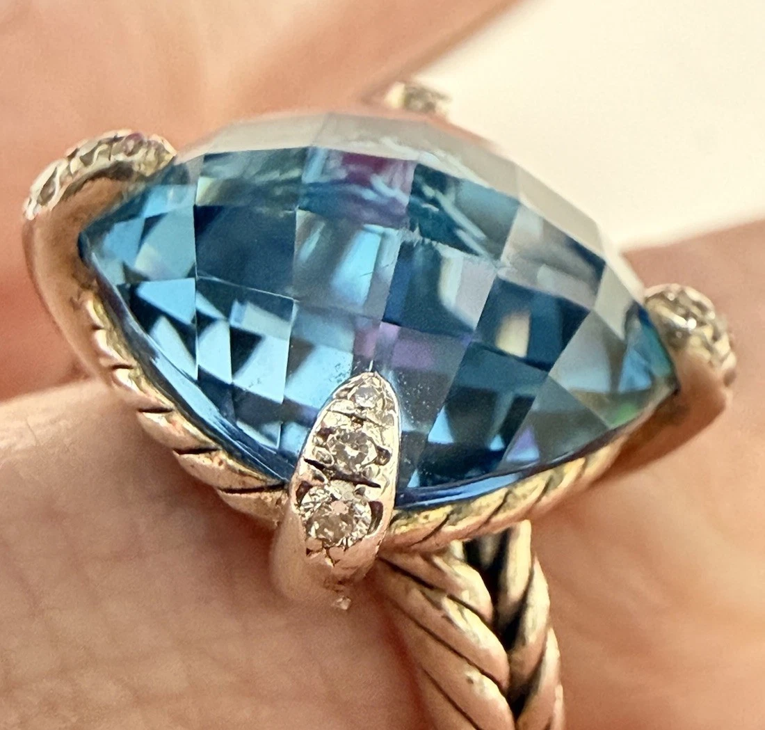 David Yurman Gemstone Blue Ring 7 Ring Fine Rings for sale | eBay
