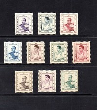 CAMBODIA _ 1955 'KING & QUEEN' SET of 10 _ MNH ____(939)