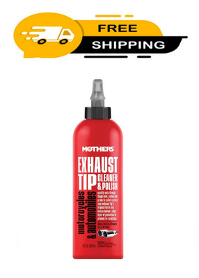 Mothers Exhaust Tip Cleaner & Polish, 8 oz.   Cleans, 8 Fl Oz (Pack of 1) 