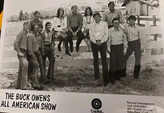 1970's Buck Owens All American Show Photo Complete Cast Black And White Fan Pack