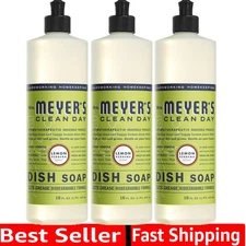 Clean Day Biodegradable Dish Soap | Lemon Verbena Scent, Pack of 3, 48 Fl. Oz