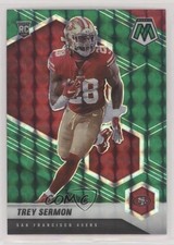 2021 Panini Mosaic Rookies Green Mosaic Prizm Trey Sermon #324 4w8
