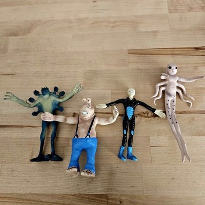 Men In Black Skulk Redgick Jr Mikey Bobo Figures Galoob Vintage 90's Lot Of 4