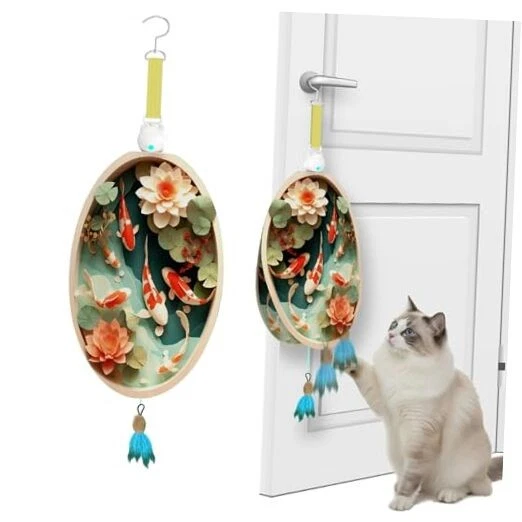 Interactive Cat Toys for Indoor Cats, Automatic Concealed Hide and Seek Fish
