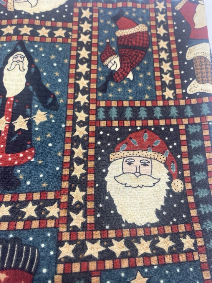 Mumms the Word Debbie Mumm Fabric Old Fashioned Santa Christmas 1.2 Yards - Image 4 of 4