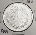 Photo of a 1944 Mexico Un Peso Silver from an eBay sale